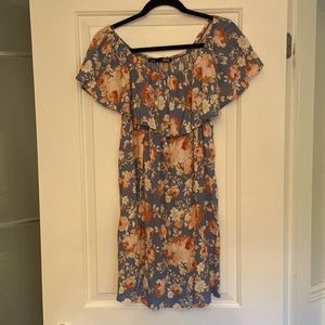 Rebel Sugar Floral Dress; Size M; Worn once; Brand new condition.